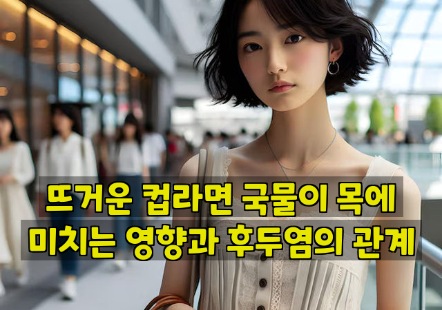 뜨거운 컵라면 국물이 목에 미치는 영향과 후두염의 관계